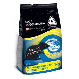 BRODY PASTA žurku inde peļu un žurku iznīcīnāšanai 150g